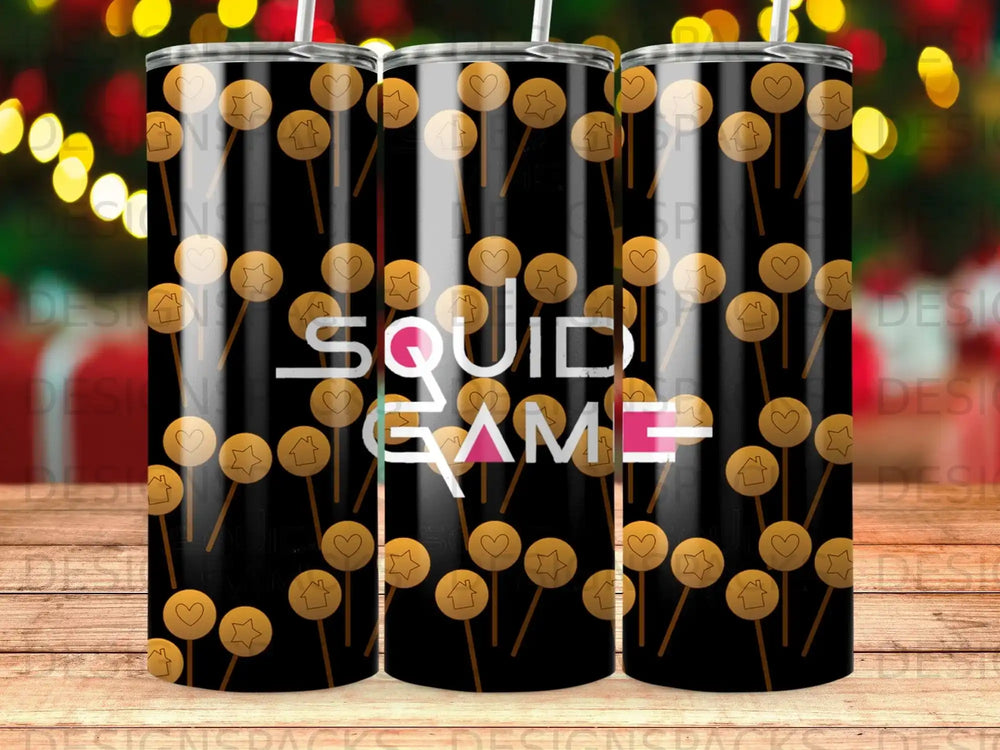 Squid Game Dalgona Candy Shapes Black Design product type