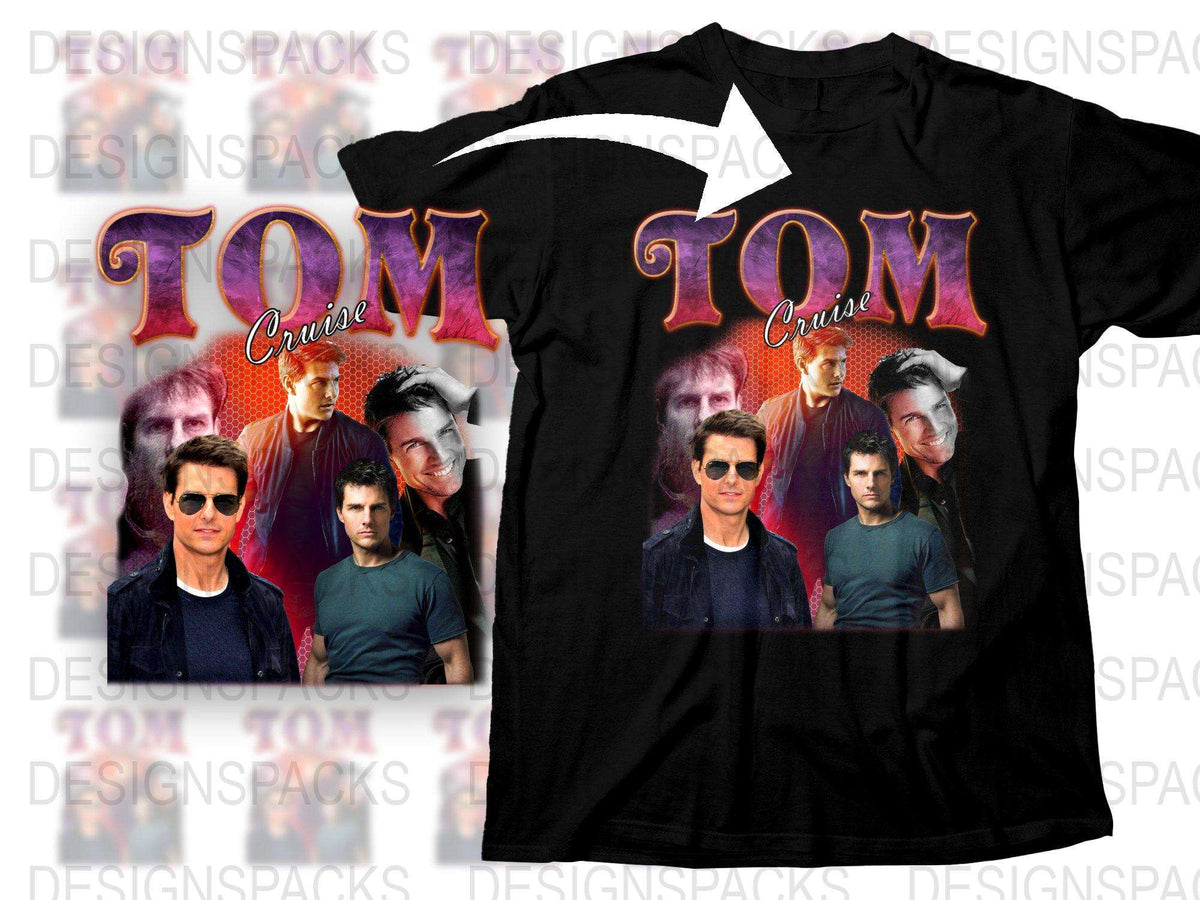 Vintage Tom Cruise Graphic T-Shirt, Classic Film Actor Print Tee, Retro Movie Star Fashion Top, Unisex Clothing