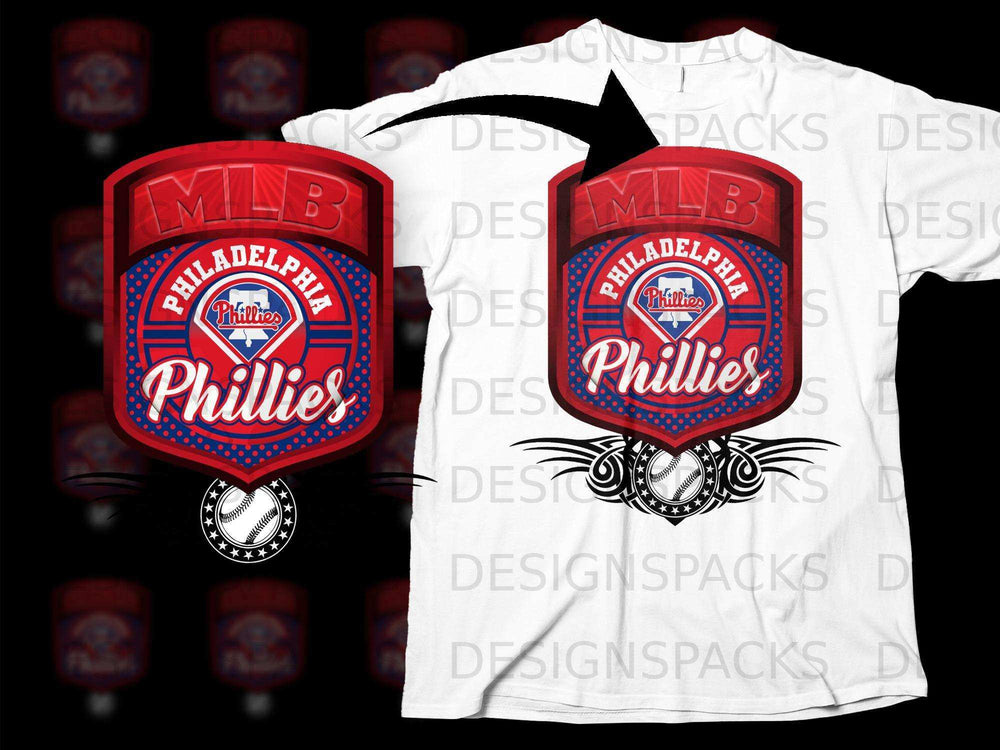 Philadelphia Phillies MLB Logo T-Shirt Baseball Fan Gift