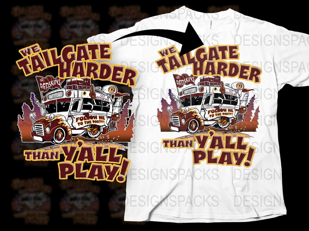 Vintage Tailgate Harder Football T-Shirt, Classic Car Graphic Tee, Fan Apparel White Shirt