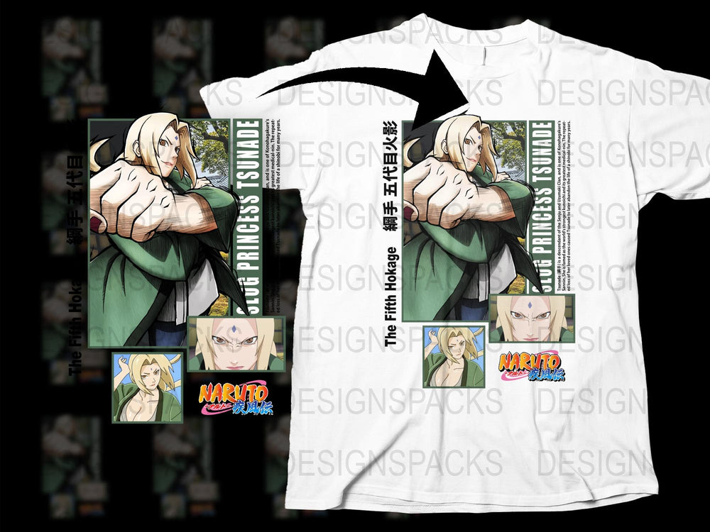 Naruto Anime T-Shirt, Tsunade Hugging Naruto Design, Unique Graphic Tee, Unisex Manga Shirt, Otaku Gift, Full Color Print