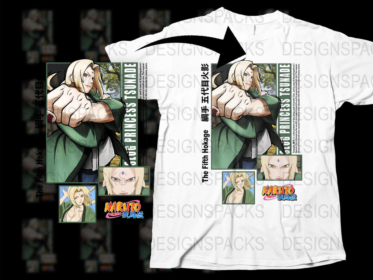 Naruto Anime T-Shirt, Tsunade Hugging Naruto Design, Unique Graphic Tee, Unisex Manga Shirt, Otaku Gift, Full Color Print