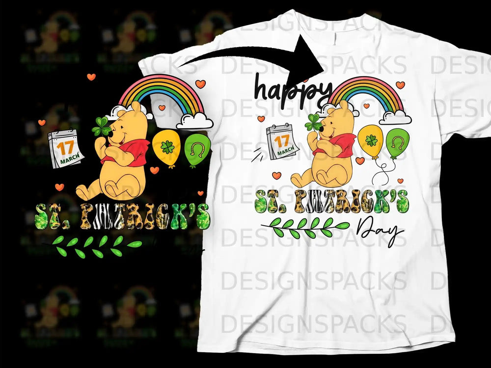 Happy Pooh St Patricks Day 17 March product type
