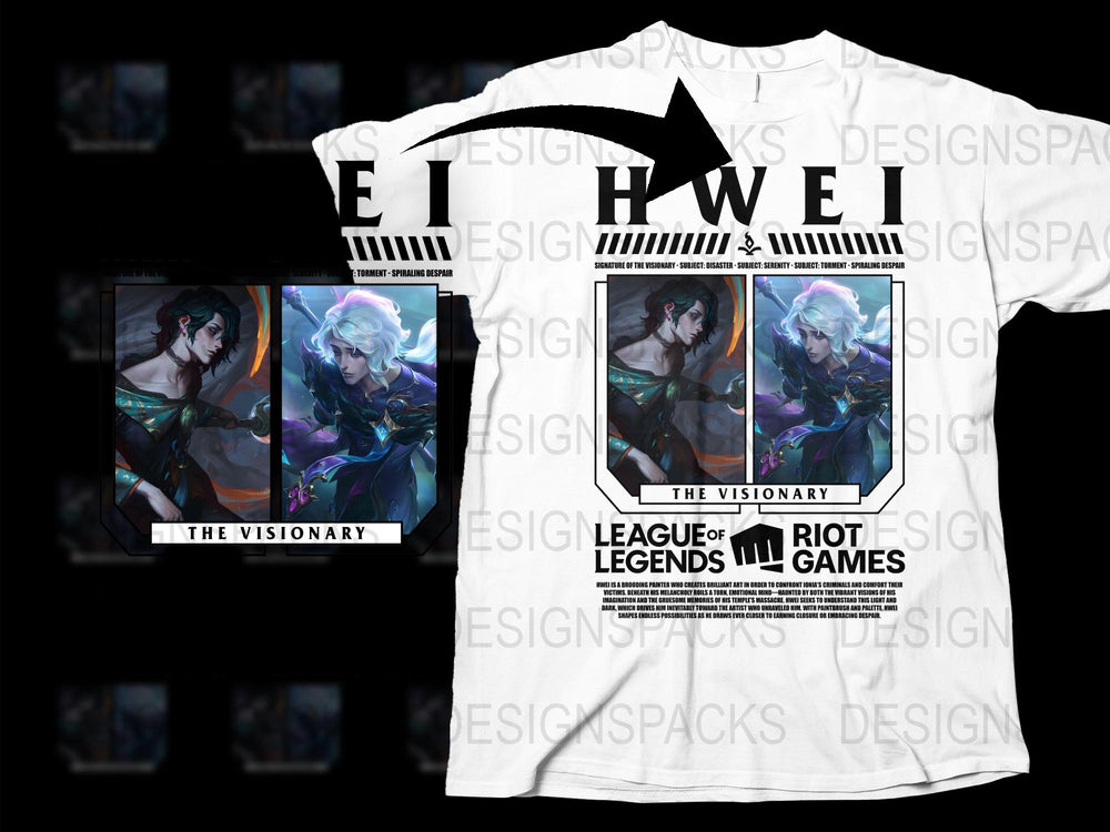 League of Legends The Visionary T-Shirt, Unisex Gaming Shirt, Cool Gamer Apparel, Graphic Tee, Riot Games Merchandise