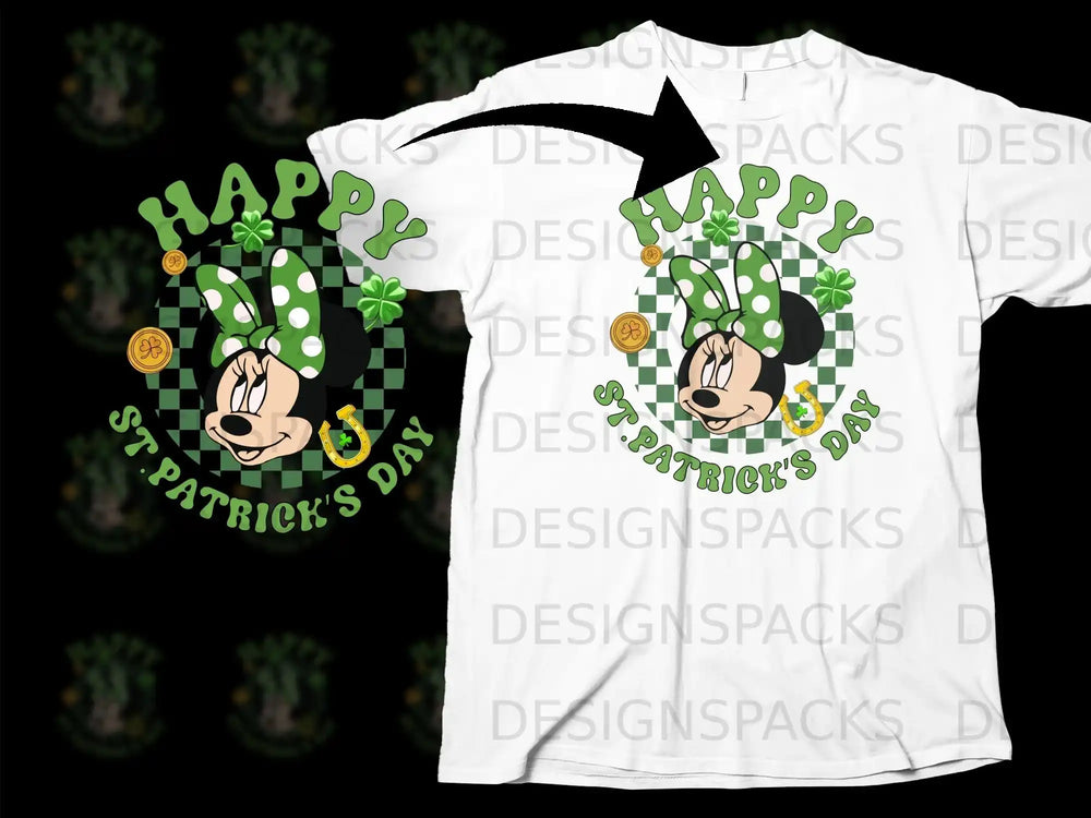 Happy St Patrick's Day Minnie Mouse Shamrock product type
