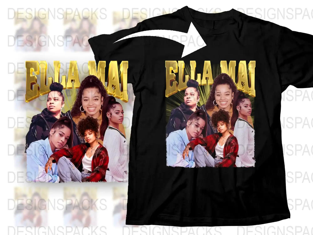 Vintage Ella Mai T-Shirt, 90s Inspired Graphic Tee, Urban Hip Hop Streetwear, Unisex Fashion Top