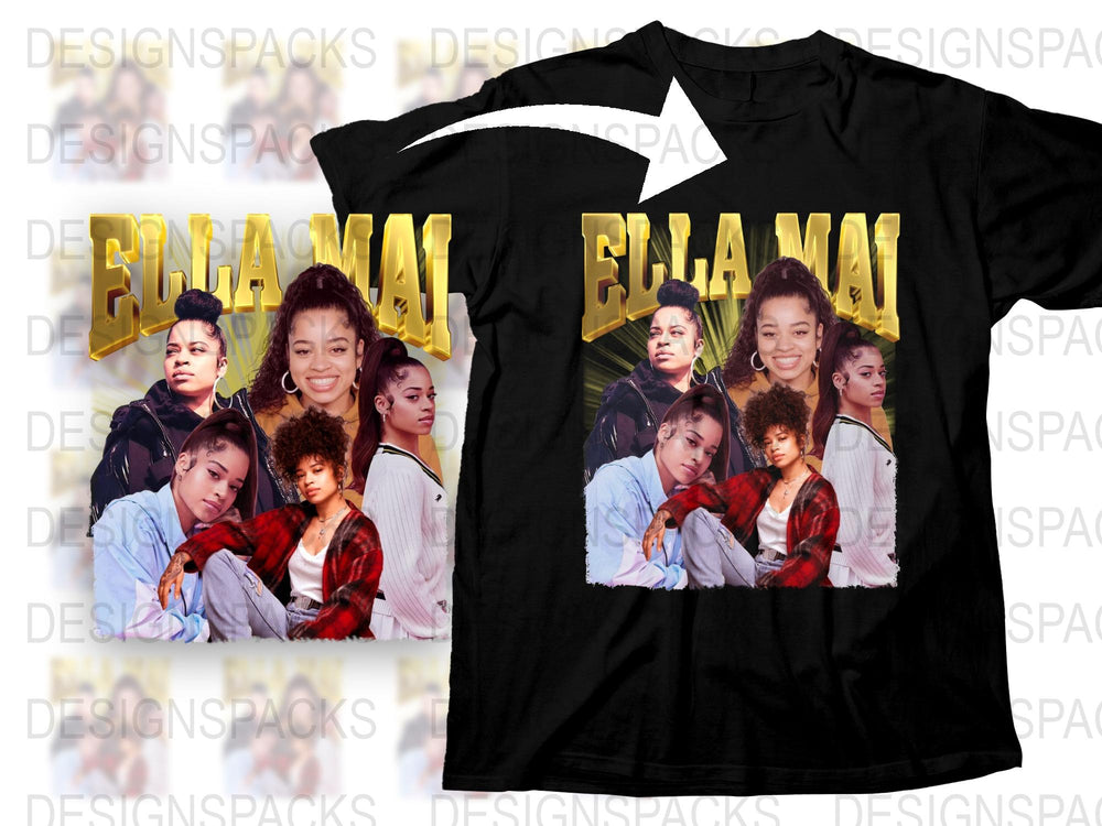 Vintage Ella Mai T-Shirt, 90s Inspired Graphic Tee, Urban Hip Hop Streetwear, Unisex Fashion Top