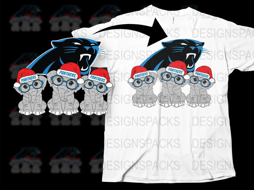 Panthers Mascot Graphic T-Shirt, Sports Team Fan Shirt, Casual Athletic Tee, Trendy High School Spiritwear, Unisex Clothing