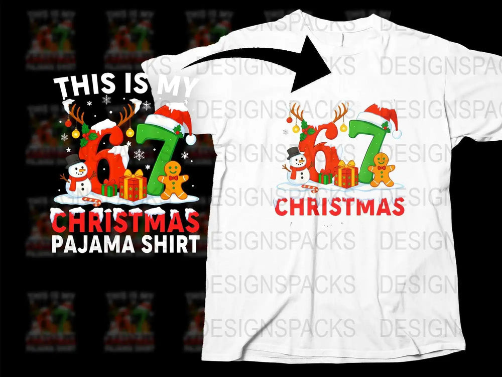 Funny Christmas Pajama Shirt, Holiday Family Matching Tee, Festive Snowman Graphic T-Shirt for All Ages