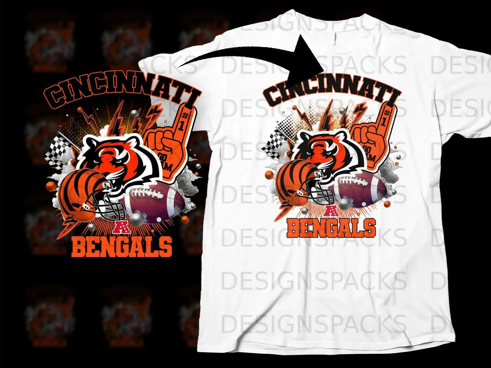 Cincinnati Bengals Football Team Graphic T-Shirt
