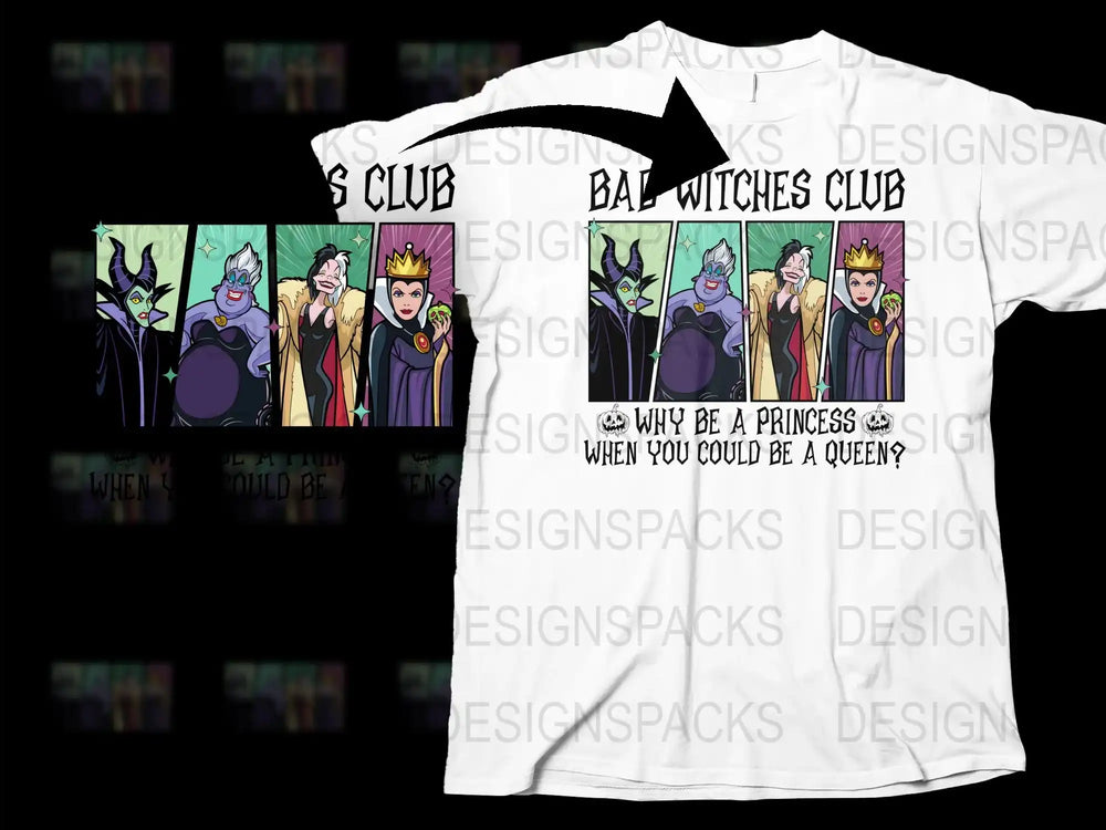 Witch Queen Themed T-Shirt, Fantasy Graphic Tee, Women's Fashion, Unique Statement Shirt, Bold Colors, Casual Wear