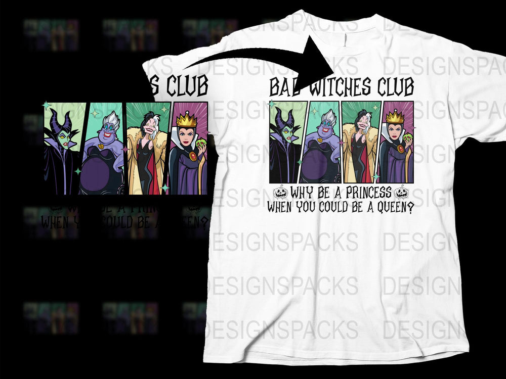 Witch Queen Themed T-Shirt, Fantasy Graphic Tee, Women's Fashion, Unique Statement Shirt, Bold Colors, Casual Wear