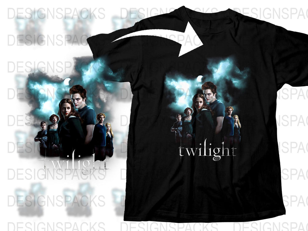 Twilight Saga T-Shirt, Movie Character Graphic Tee, Fantasy Film Fan Apparel