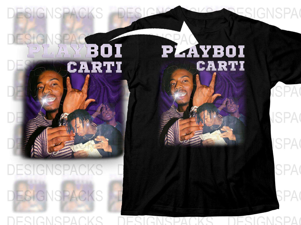 Playboi Carti Graphic T-Shirt, Hip Hop Merch, Music Fan Tee, Unisex Black Cotton Shirt
