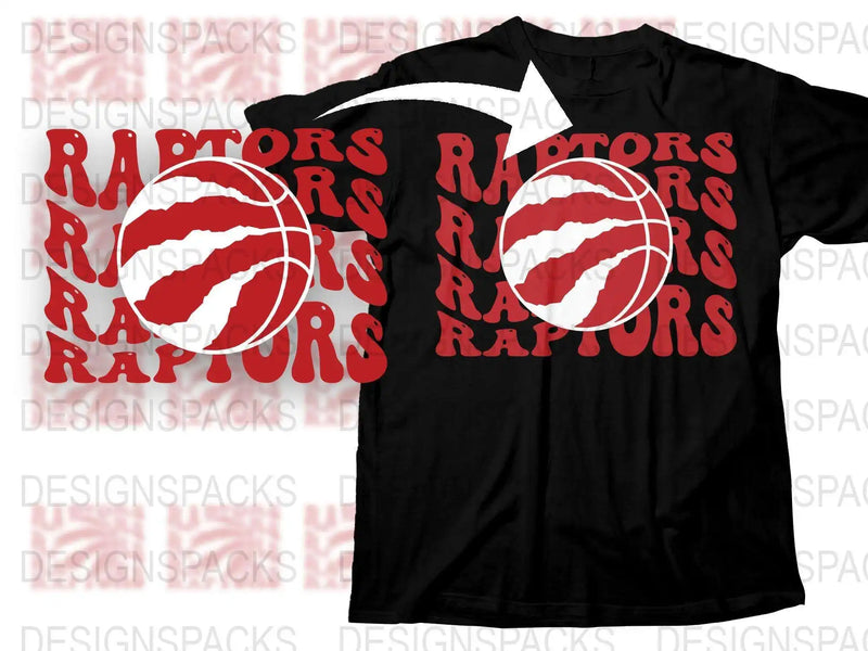 Toronto Raptors Inspired T-Shirt, Red and White Basketball Graphic Tee, Sports Fan Apparel