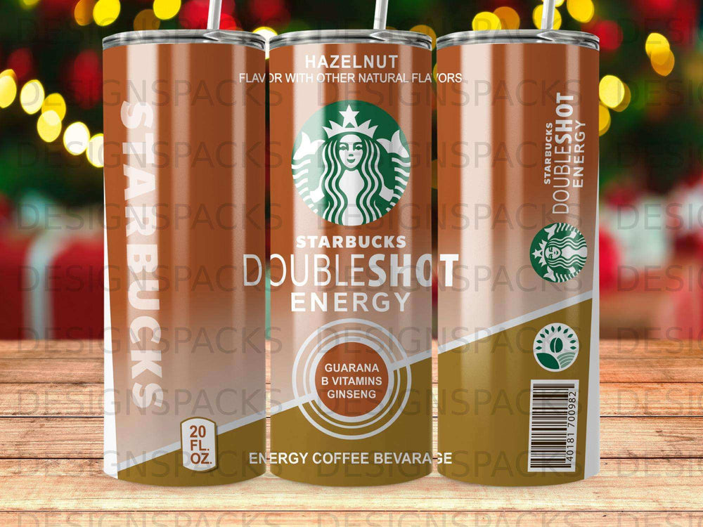Starbucks DoubleShot Energy, Hazelnut flavor, 20 fl oz can.