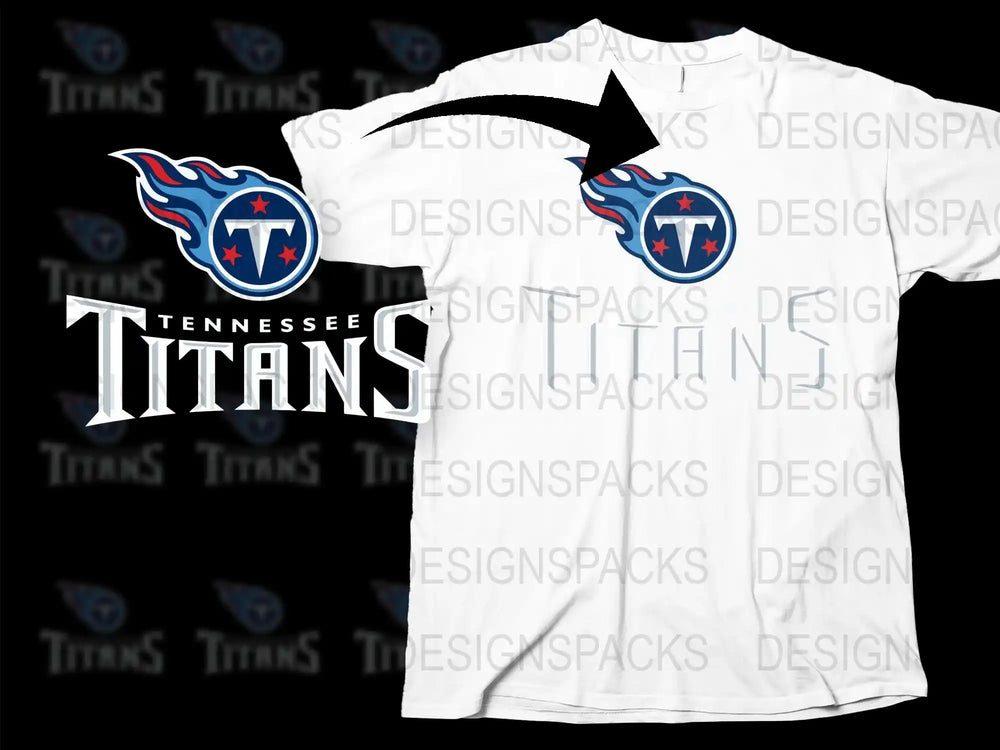 Tennessee Titans T-Shirt, White Graphic Tee, NFL Football Fan Apparel, Sports Casual Wear