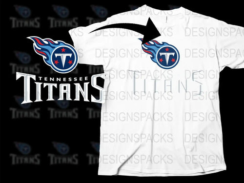 Tennessee Titans T-Shirt, White Graphic Tee, NFL Football Fan Apparel, Sports Casual Wear
