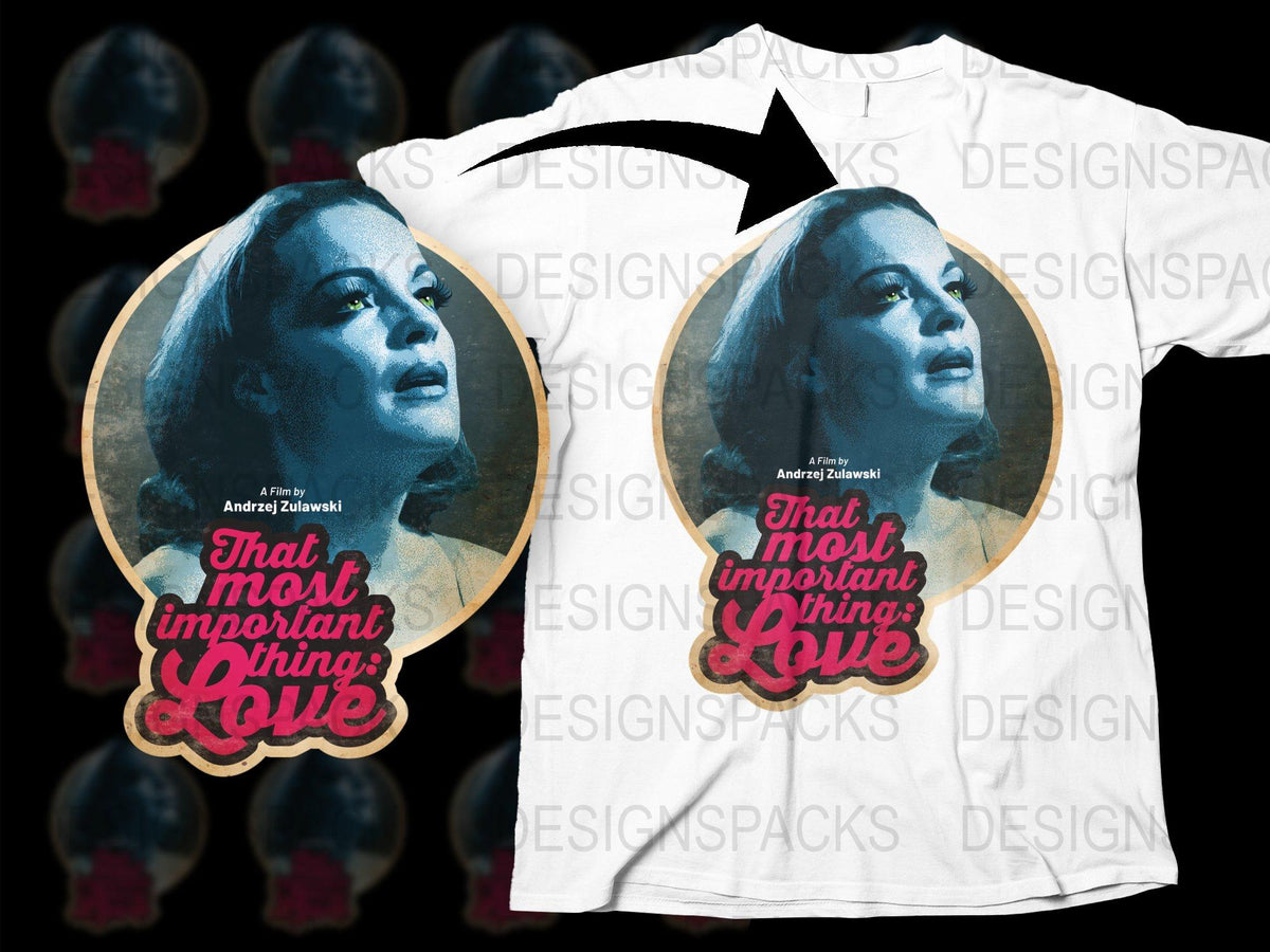 Vintage Andrzej Zulawski Movie T-Shirt, Retro 'That Most Important Thing: Love' Graphic Tee