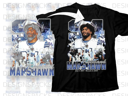 Kneeland Marshawn Football Tribute Graphic Shirt