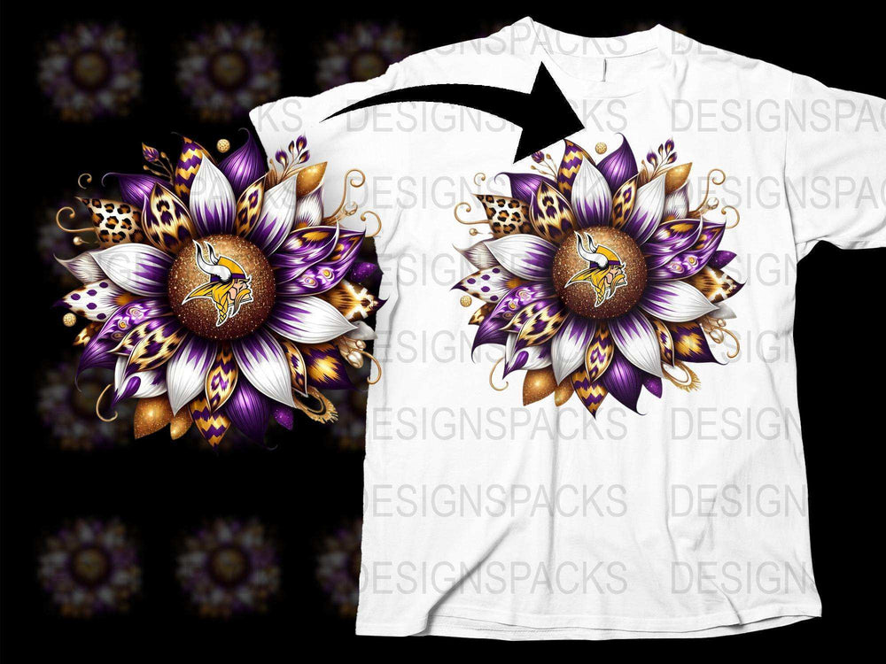 Unique Floral Eagle Graphic T-Shirt, Vibrant Purple and Gold Design, Unisex Fashion Tee