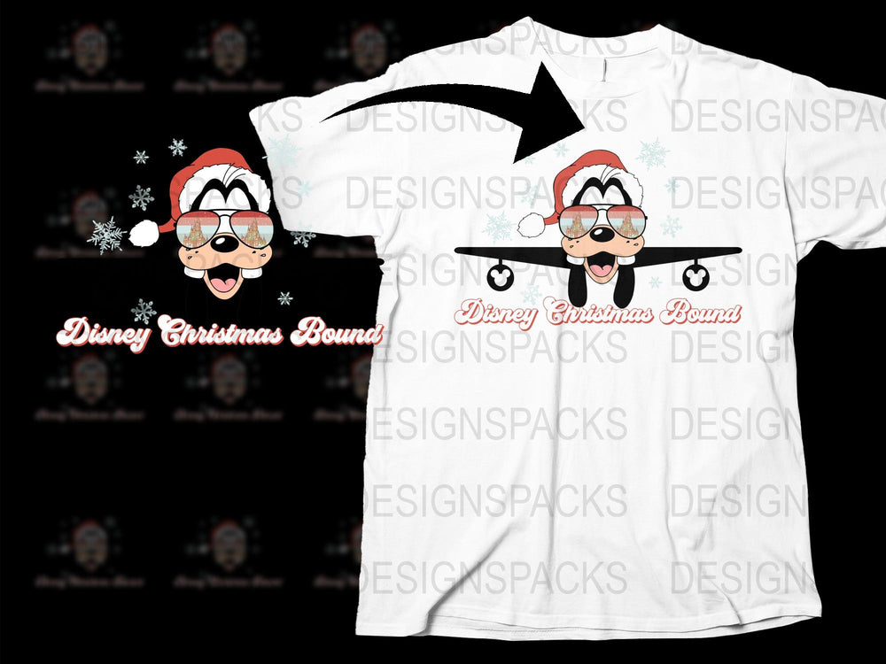 Disney Christmas Bound Shirt, Festive Holiday T-Shirt, Cute Mickey Santa Design, Family Matching Tees
