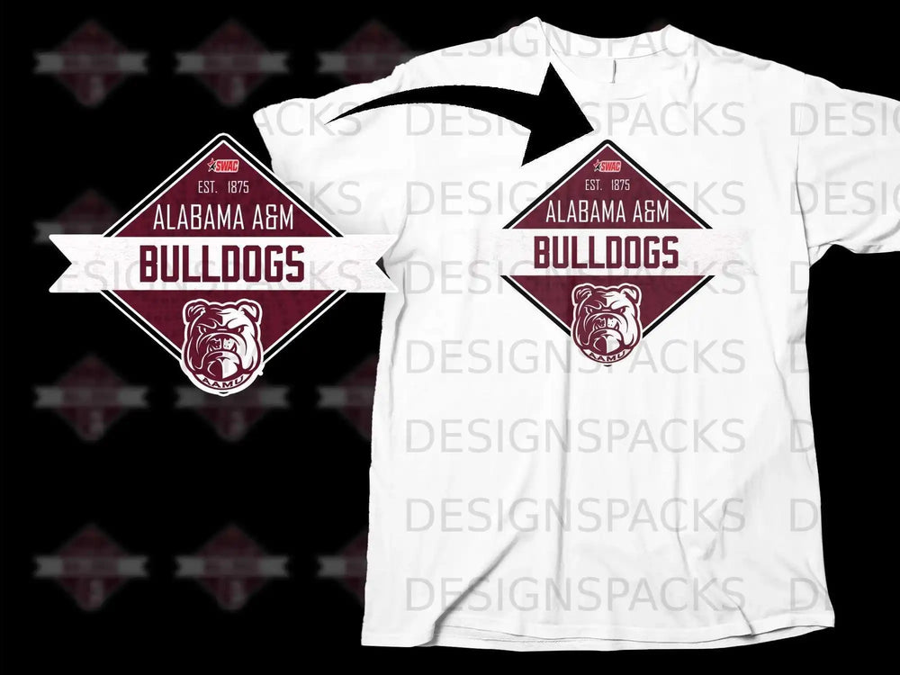 Alabama A&M Bulldogs Est. 1875 Graphic T-Shirt