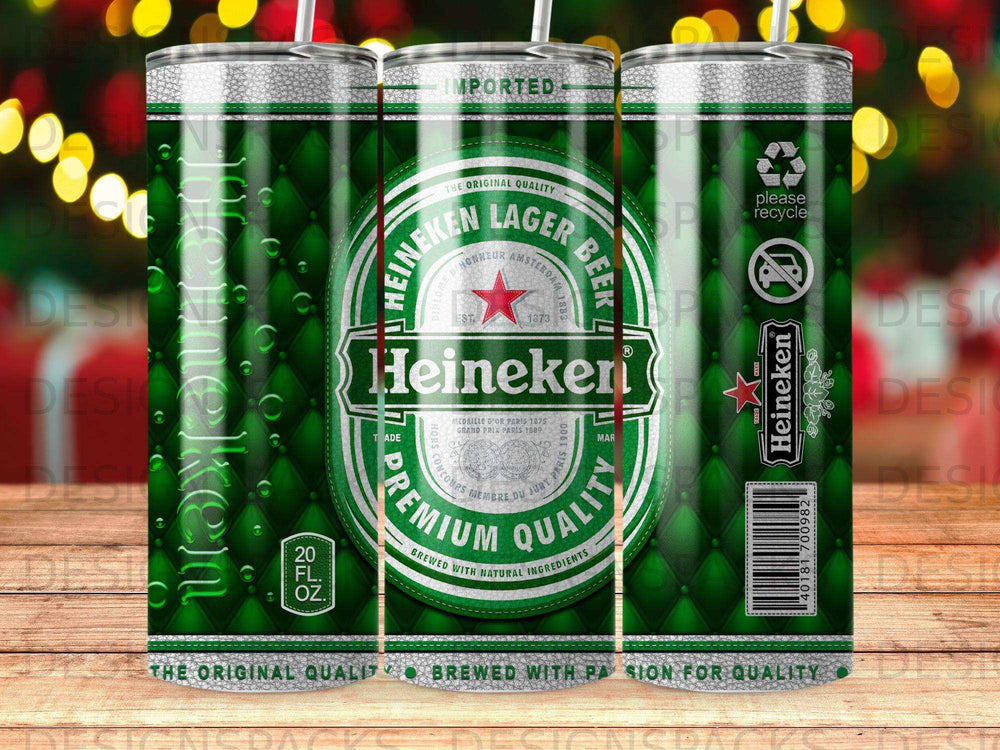 Heineken lager beer can with "The Original Quality" and premium quality branding.