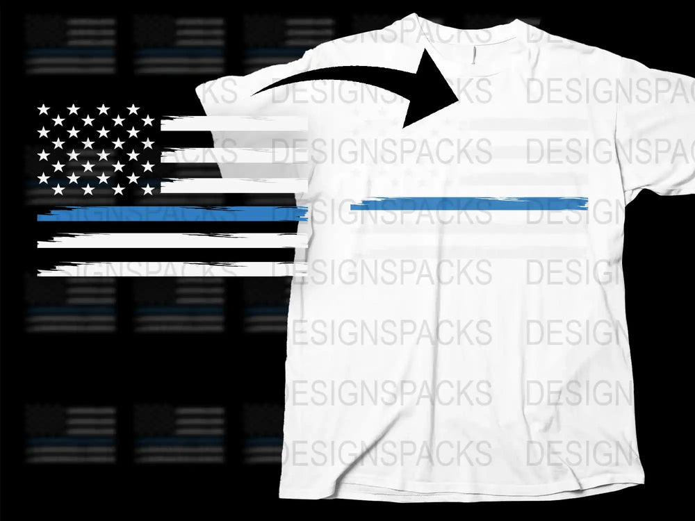 American Flag Distressed Print T-Shirt, Patriotic USA Star Stripes Tee, Unisex Fashion White Top