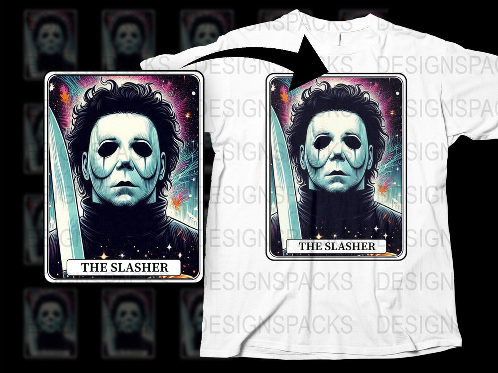 The Slasher Horror Movie Icon T-Shirt, Vintage Style Graphic Tee, Halloween Fan Apparel