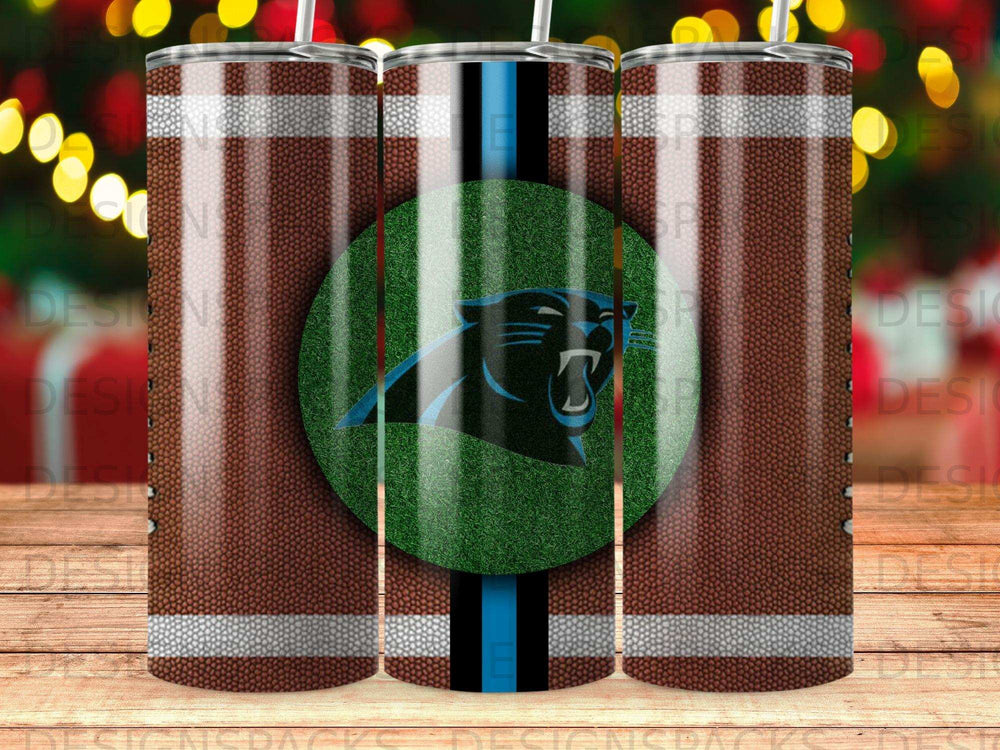 Carolina Panthers Logo Football Grass Tumbler product type