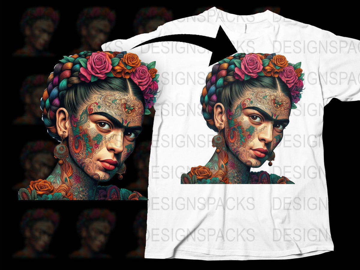 Colorful Floral Skull Art T-Shirt, Unique Mexican Day of the Dead Tee, Vibrant Sugar Skull Design Top, Unisex Fashion Clothing