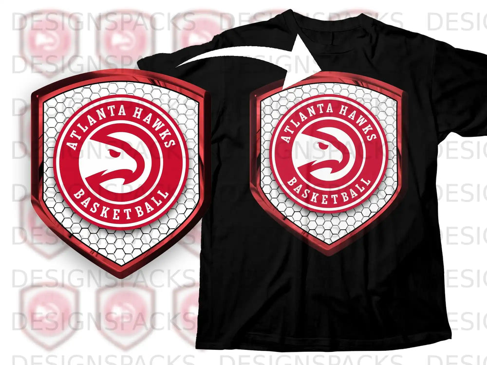 Atlanta Hawks Basketball Team Fan T-Shirt