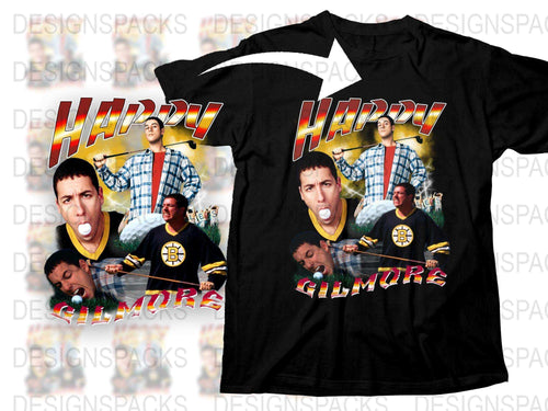 Happy Gilmore Movie T-Shirt, Vintage 90s Comedy Film Tee, Adam Sandler Graphic Shirt, Unisex Fashion Top