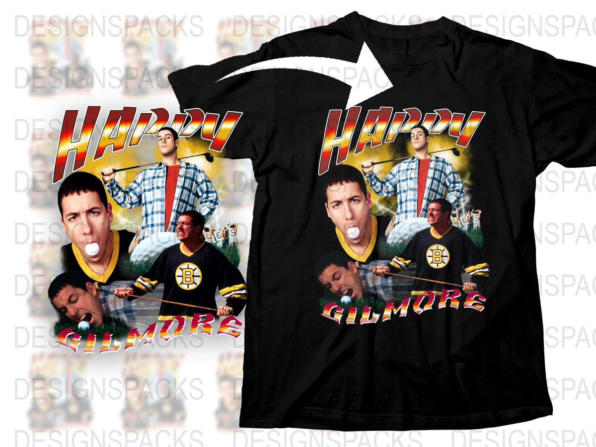 Happy Gilmore Movie T-Shirt, Vintage 90s Comedy Film Tee, Adam Sandler Graphic Shirt, Unisex Fashion Top