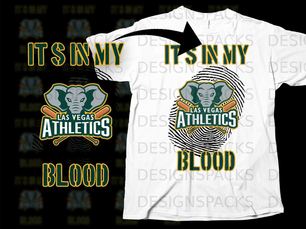 It's In My Blood Las Vegas Athletics T-Shirt