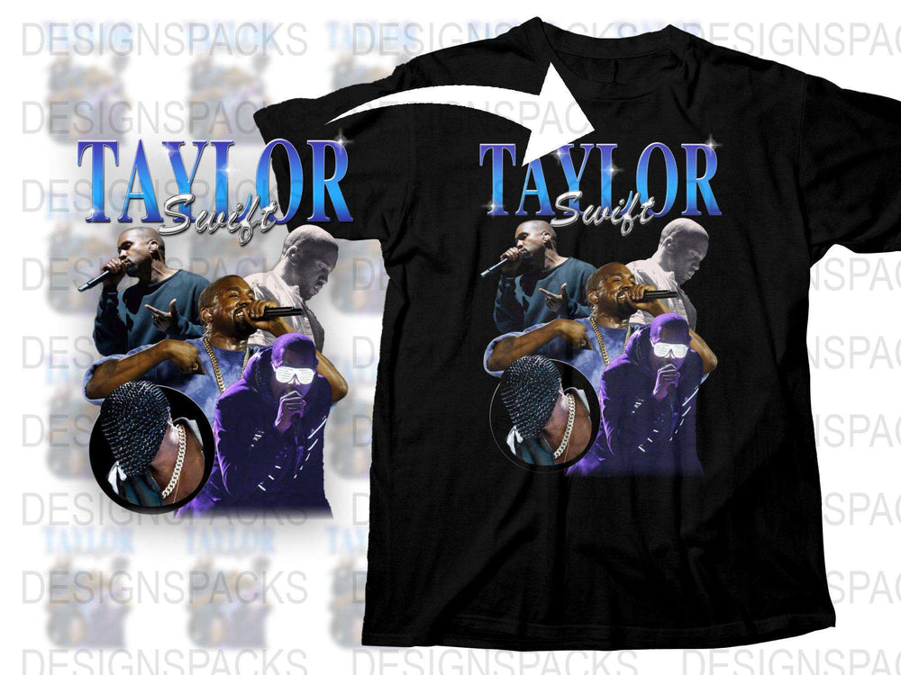 Taylor Swift Inspired Concert T-Shirt, Pop Music Fan Apparel, Gift for Teens, Unisex Black Tee
