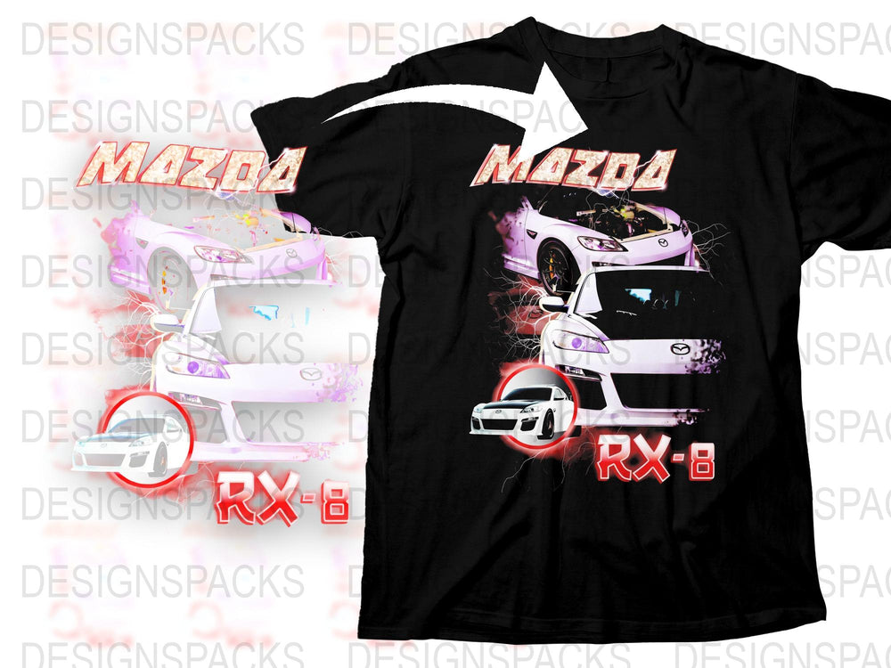 Mazda RX-8 Graphic T-Shirt, Drift Car Enthusiast Tee, JDM Style Shirt, Japanese Sports Car Apparel