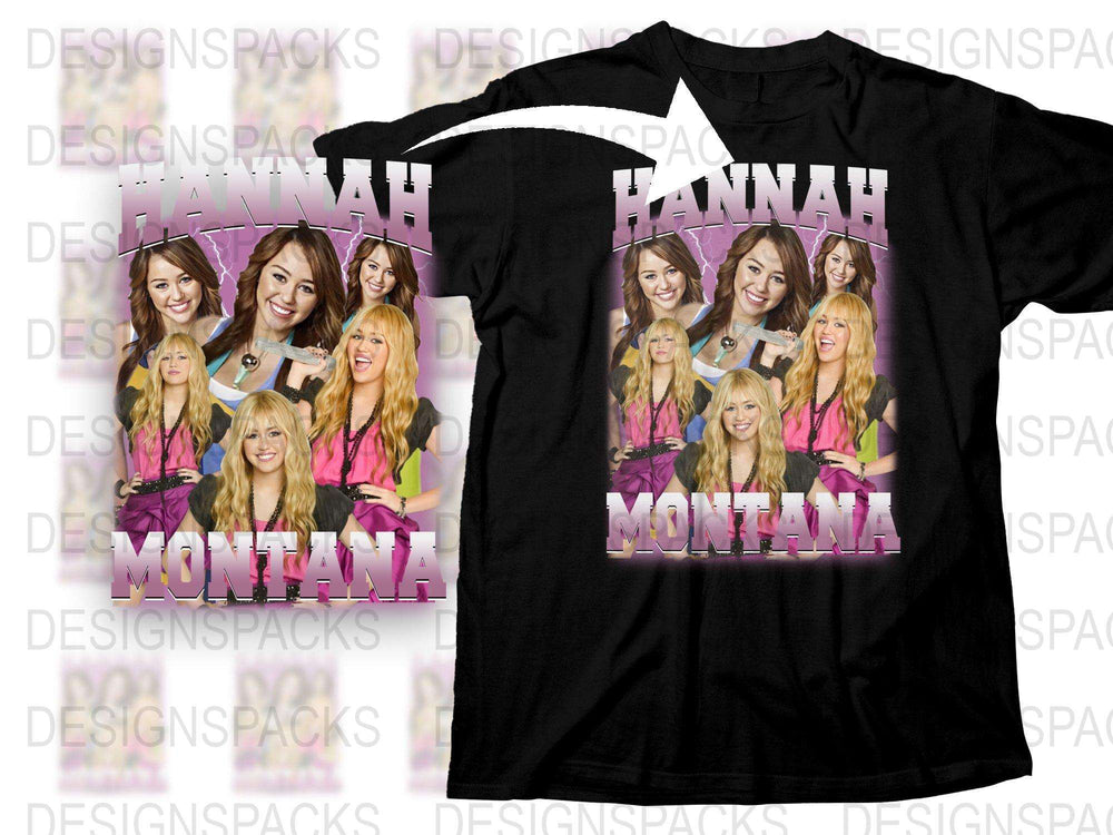 Vintage Hannah Montana T-Shirt, Y2K Pop Star Graphic Tee, Retro 2000s Music Fashion, Collectible Fan Merchandise, Gift for Her