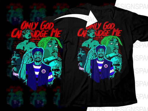 2PAC ONLY GOD CAN JUDGE ME Music Homage Png Digital Download