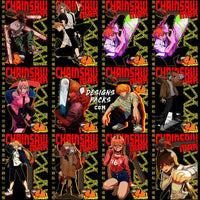 Load image into Gallery viewer, 30 Anime Chainsaw Streetwear Designs Bundle Png + Psd

