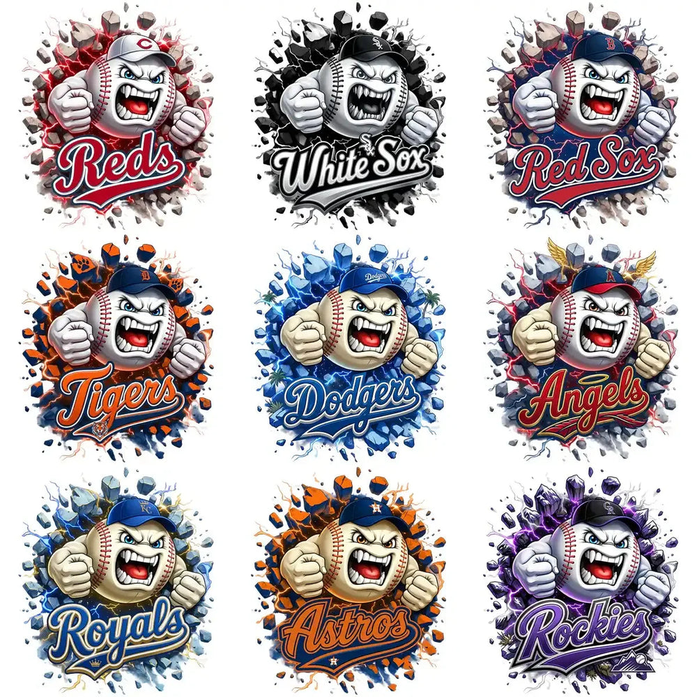 30 Baseball Angry Ball Wall Breakout Logo Designs Bundle PNG