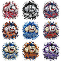 Load image into Gallery viewer, 30 Baseball Angry Ball Wall Breakout Logo Designs Bundle PNG
