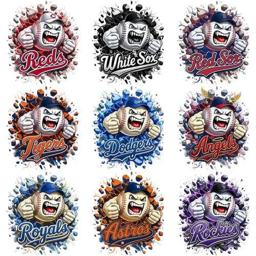 30 Baseball Angry Ball Wall Breakout Logo Designs Bundle PNG