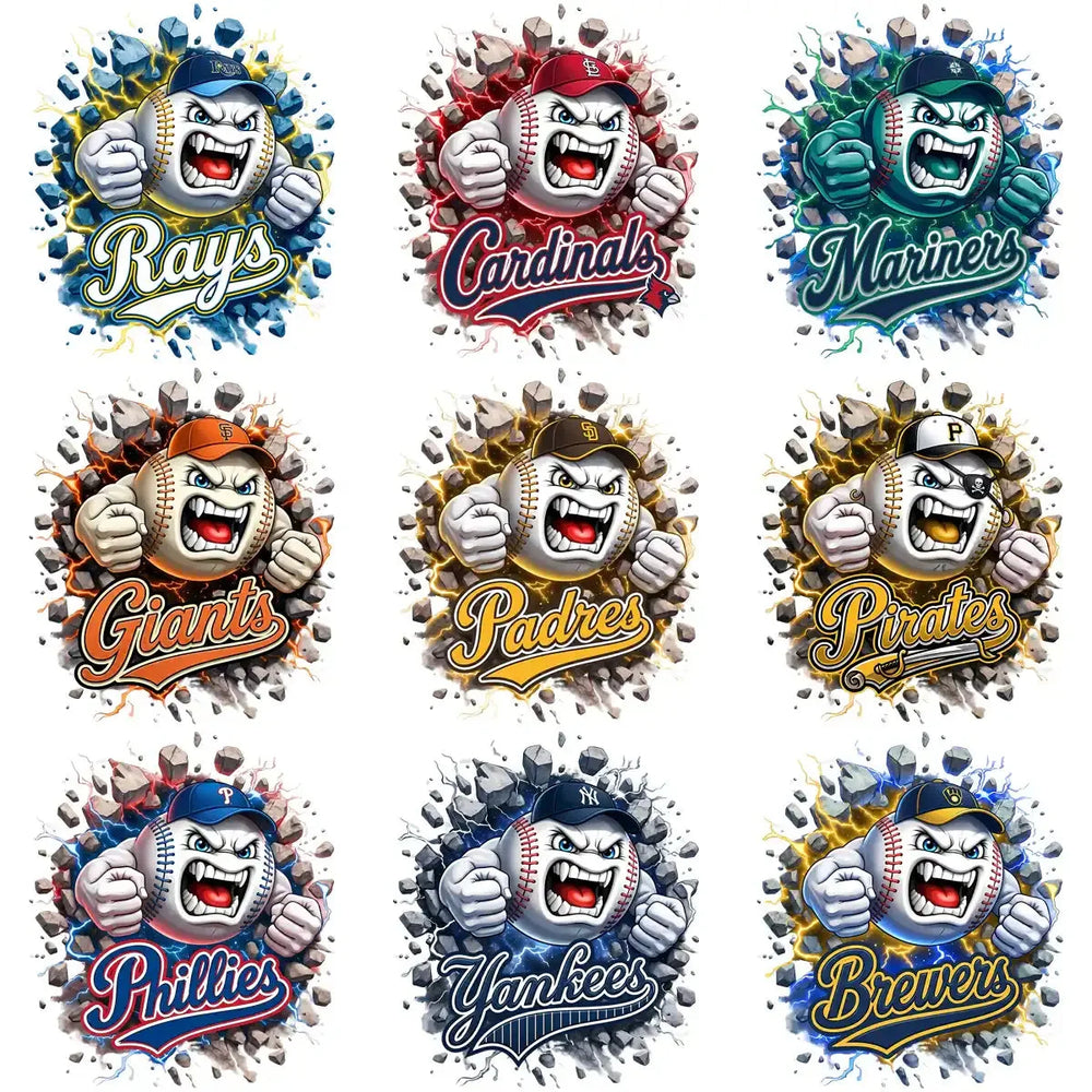 30 Baseball Angry Ball Wall Breakout Logo Designs Bundle PNG