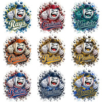 Load image into Gallery viewer, 30 Baseball Angry Ball Wall Breakout Logo Designs Bundle PNG

