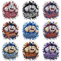 Load image into Gallery viewer, 30 Baseball Angry Ball Wall Breakout Logo Designs Bundle PNG
