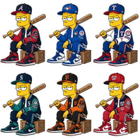 Load image into Gallery viewer, 30 Baseball Bart Simpson Swag Teams Designs Bundle PNG
