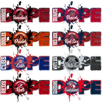 Load image into Gallery viewer, 30 Baseball Dope Ink Splash Teams Designs Bundle PNG
