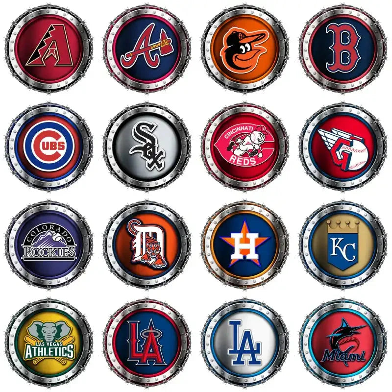 30 Baseball Teams Barbed Wire Logos Designs Bundle PNG